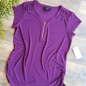 Sweet Wanderer • Maternity Zippered Tee